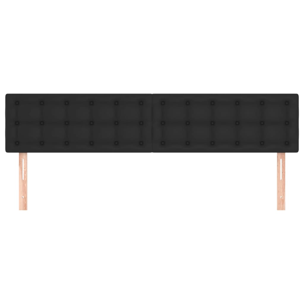Kopfteile Schwarz 160x5x78/88 cm Kunstleder