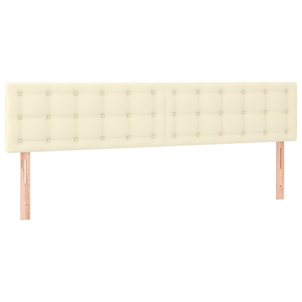 Kopfteile Creme 160x5x78/88 cm Kunstleder