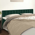 Kopfteile Dunkelgrün 160x5x78/88 cm Samt