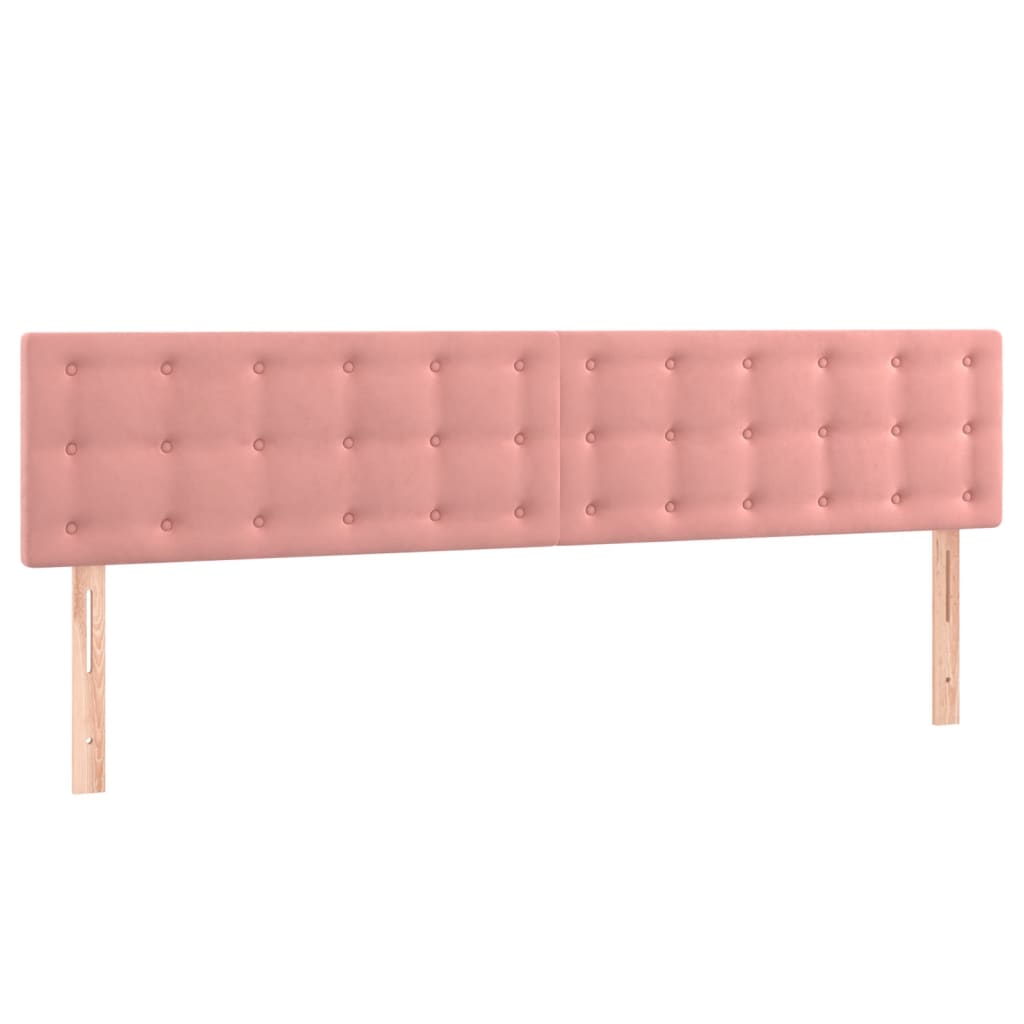 Kopfteile Rosa 160x5x78/88 cm Samt