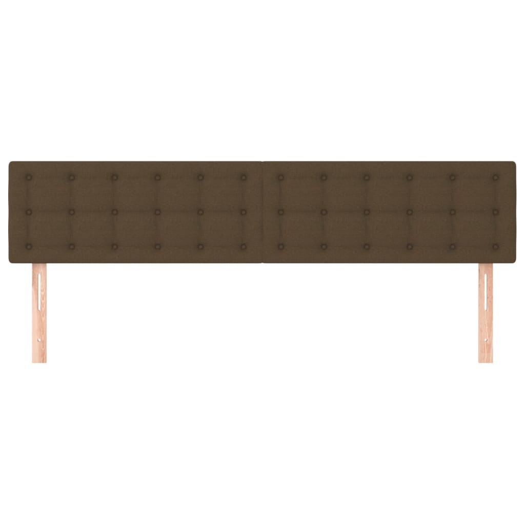 Kopfteile Dunkelbraun 180x5x78/88 cm Stoff