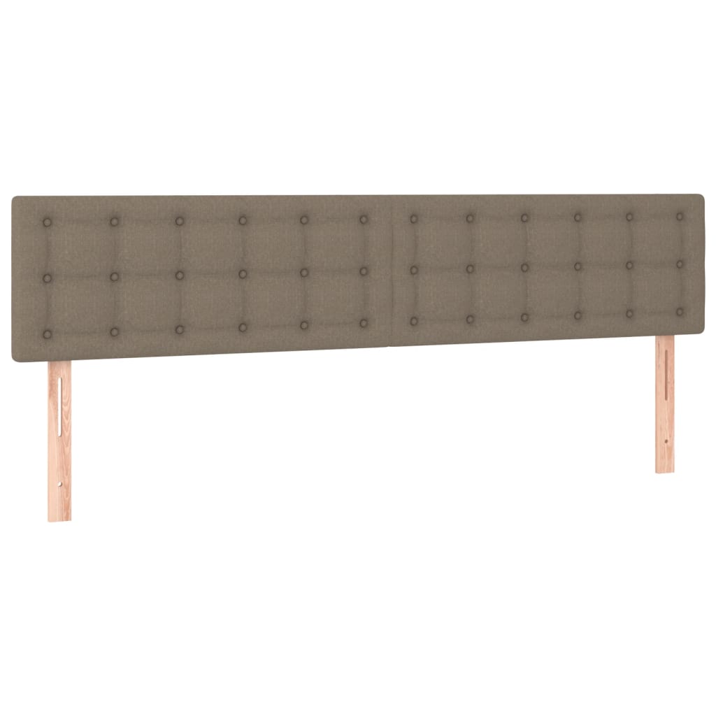 Kopfteile Taupe 180x5x78/88 cm Stoff