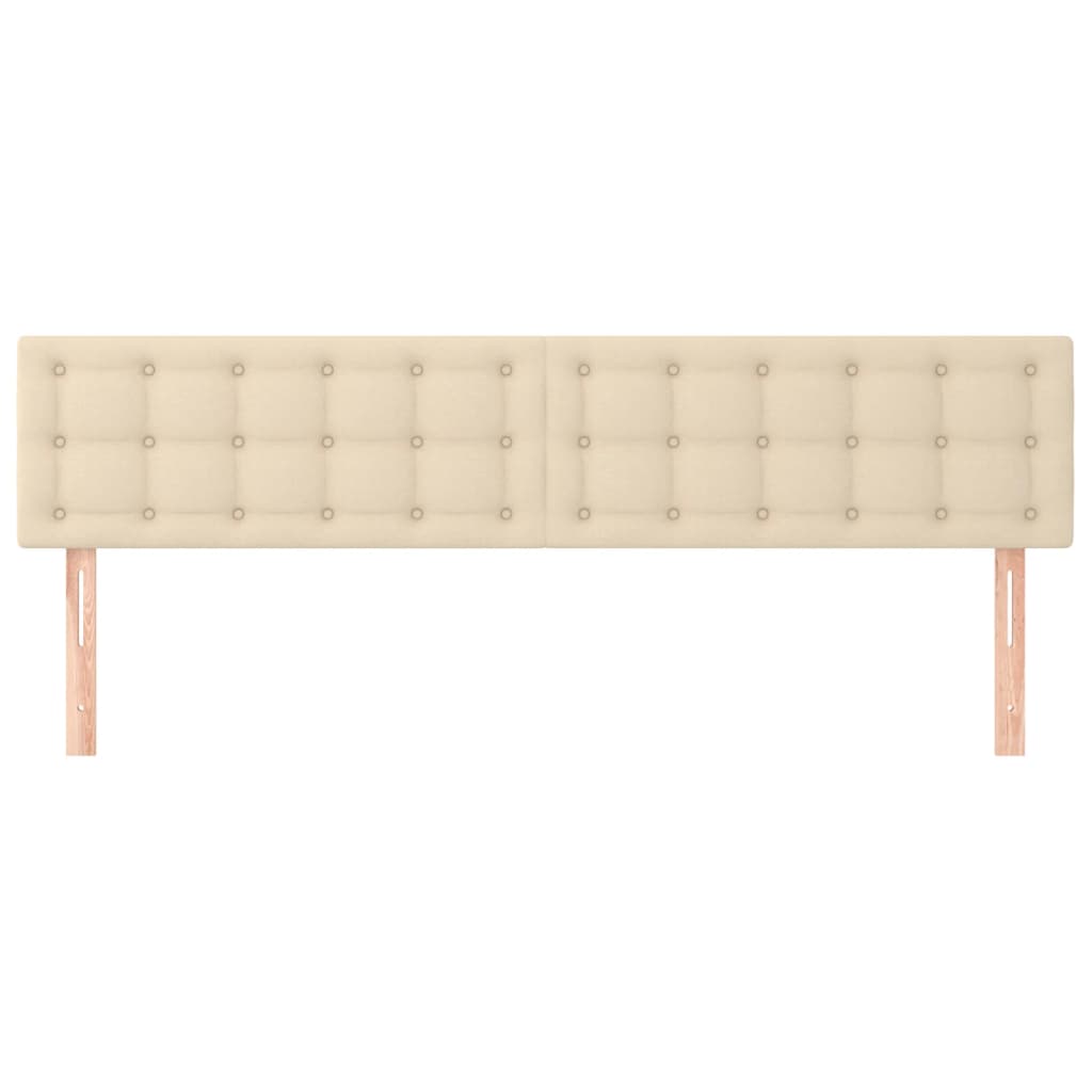 Kopfteile Creme 180x5x78/88 cm Stoff
