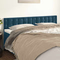 Kopfteile Dunkelblau 180x5x78/88 cm Samt