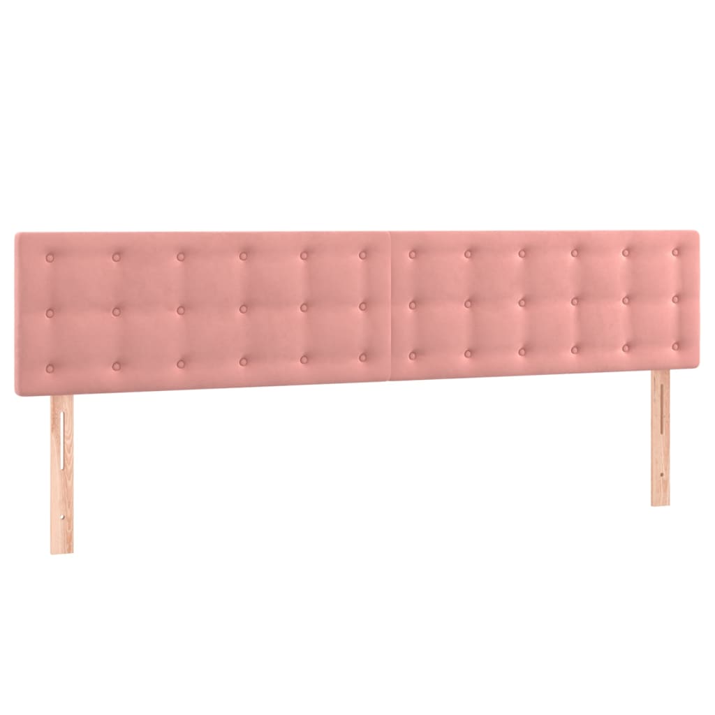 Kopfteile Rosa 180x5x78/88 cm Samt