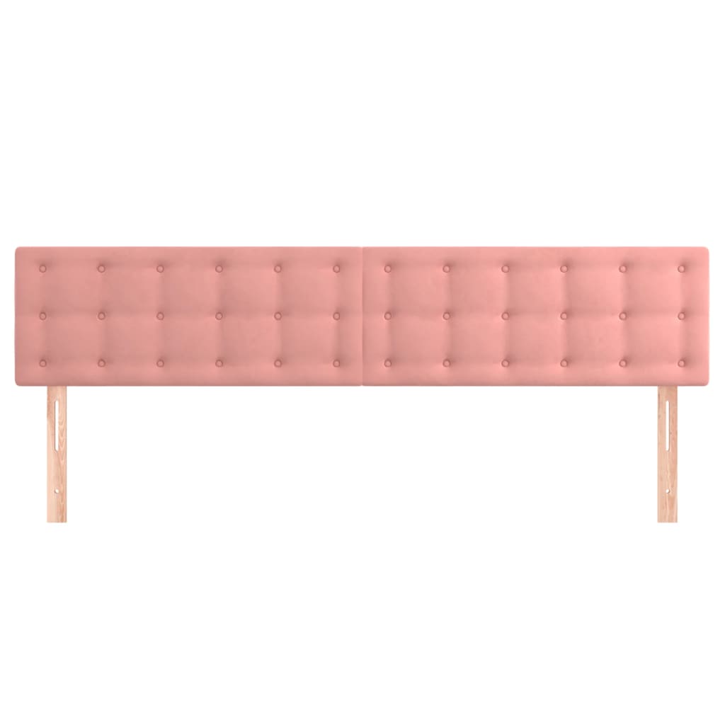 Kopfteile Rosa 180x5x78/88 cm Samt
