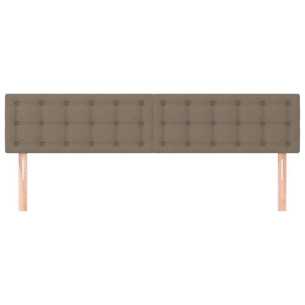 Kopfteile Taupe 200x5x78/88 cm Stoff