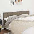 Kopfteile Taupe 200x5x78/88 cm Stoff