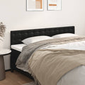 Kopfteile Schwarz 200x5x78/88 cm Kunstleder