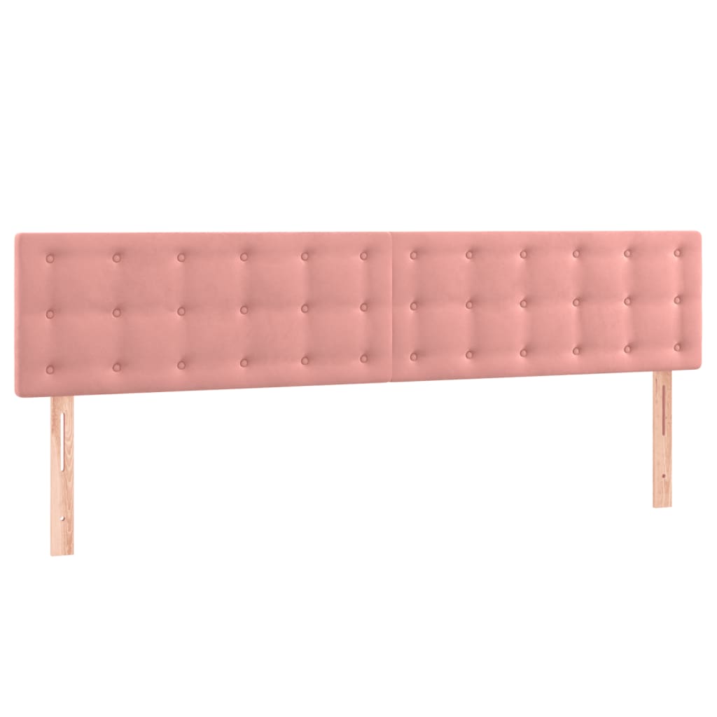 Kopfteile Rosa 200x5x78/88 cm Samt
