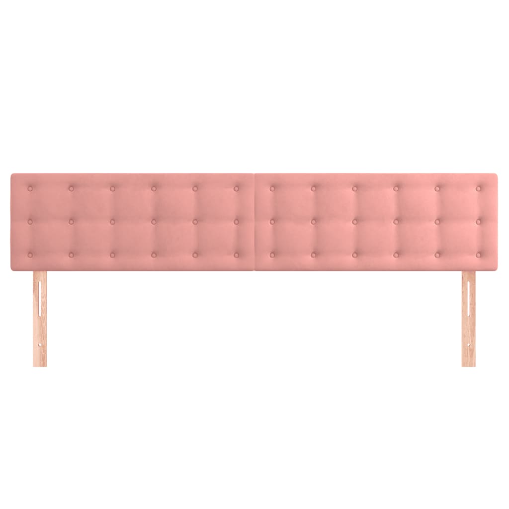 Kopfteile Rosa 200x5x78/88 cm Samt