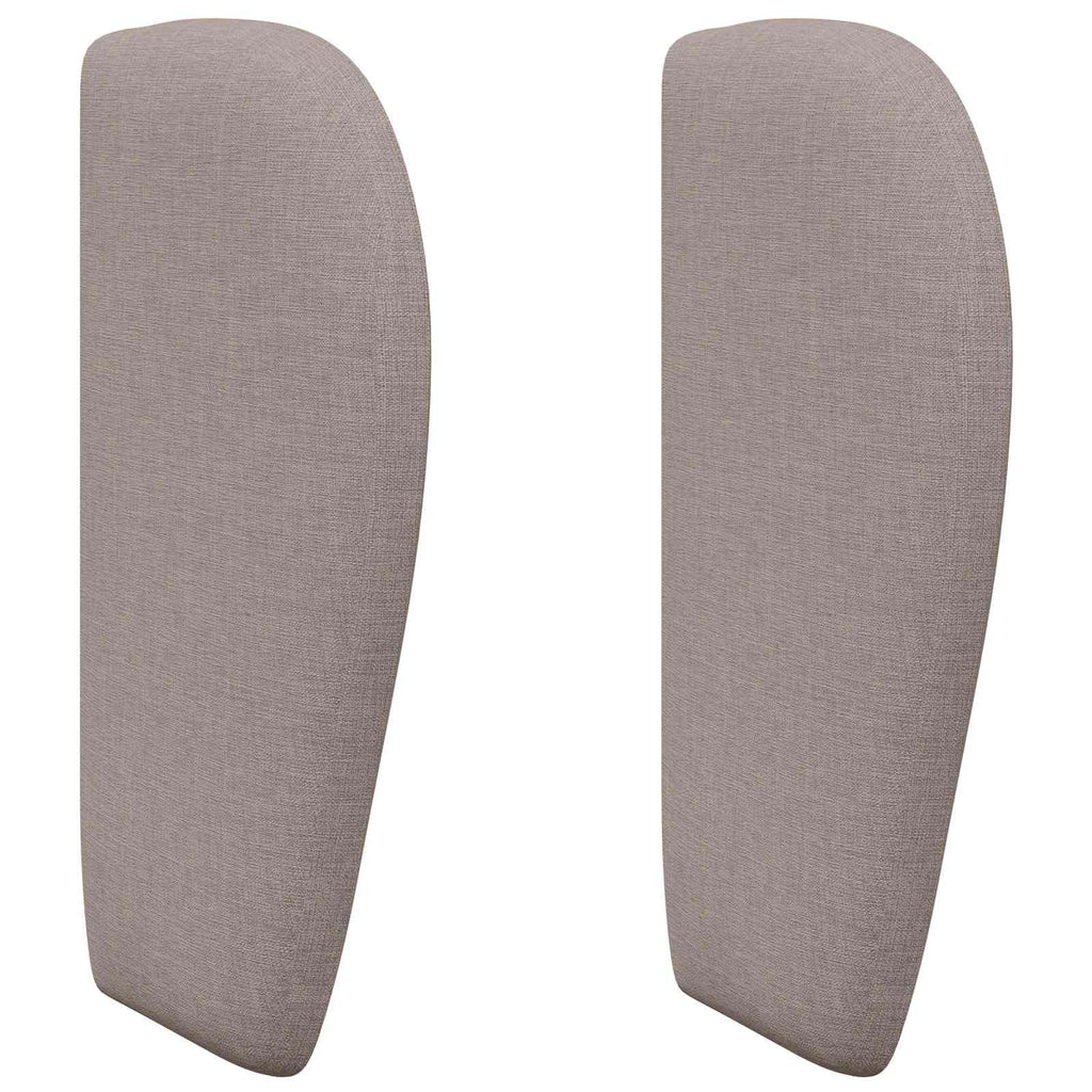 Kopfteil Ohr Taupe 40 x 23 x 6 cm Stoff