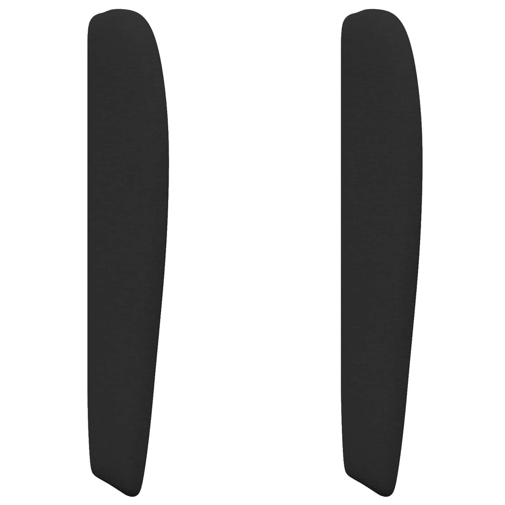 Kopfteil Ohr Schwarz 80 x 23 x 6 cm Stoff