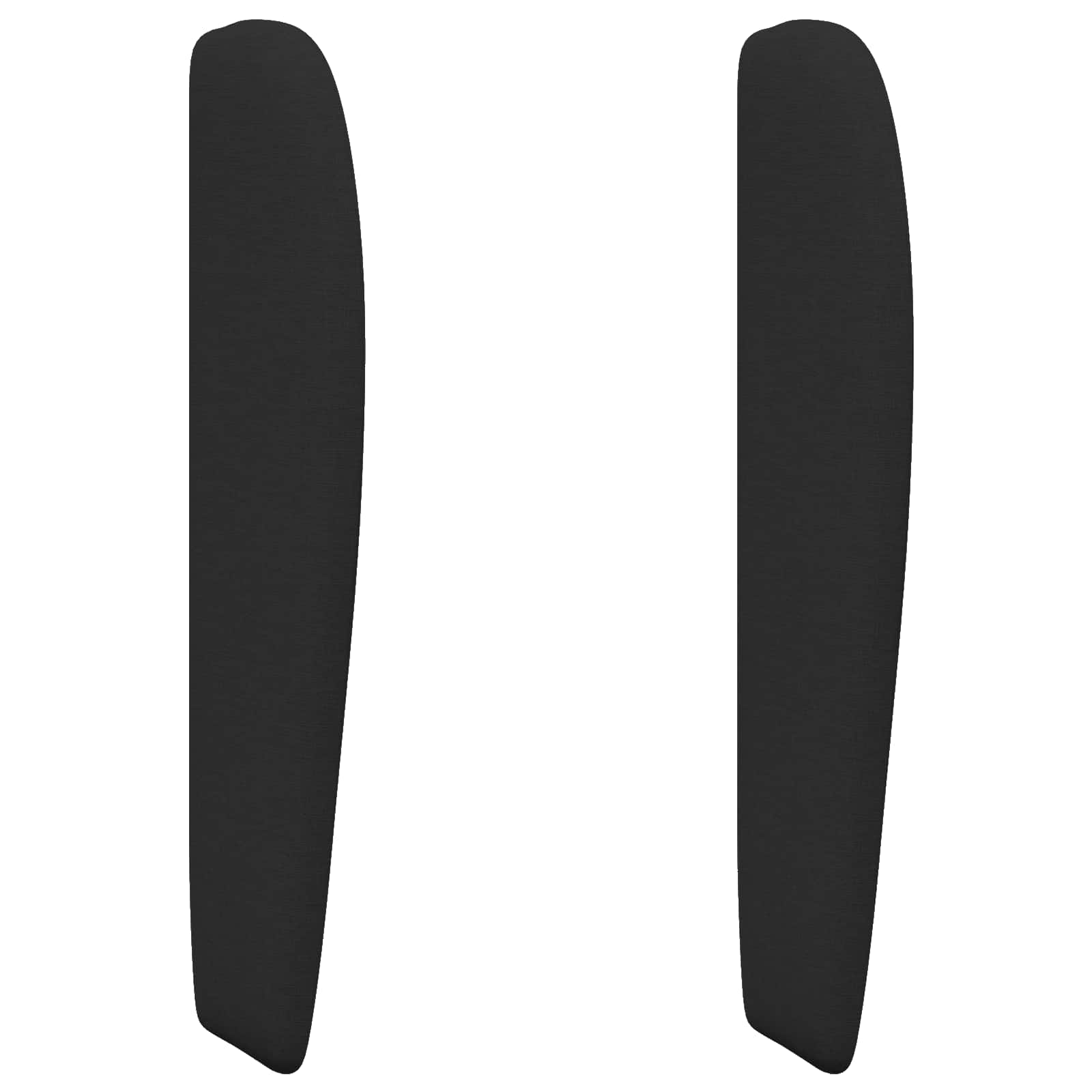 Kopfteil Ohr Schwarz 80 x 23 x 6 cm Stoff