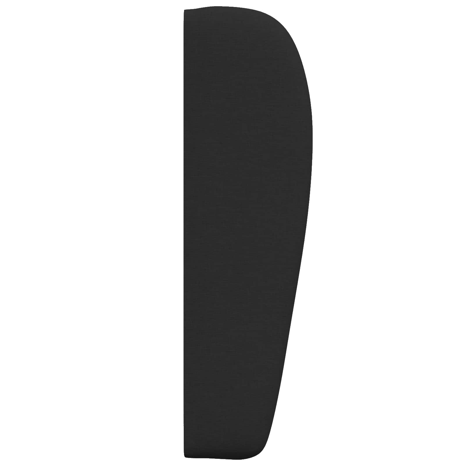 Kopfteil Ohr Schwarz 80 x 23 x 6 cm Stoff