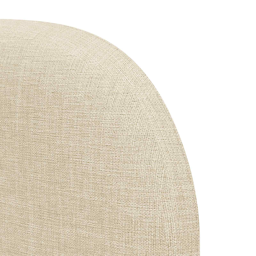 Kopfteil Ohr Creme 80 x 23 x 6 cm Stoff