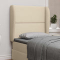 Kopfteil Ohr Creme 80 x 23 x 6 cm Stoff