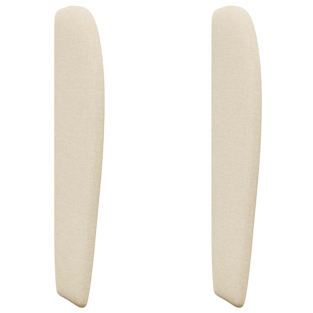 Kopfteil Ohr Creme 80 x 23 x 6 cm Stoff