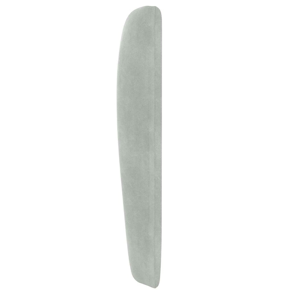 Kopfteil Ohr Hellgrau 80 x 23 x 6 cm Samt