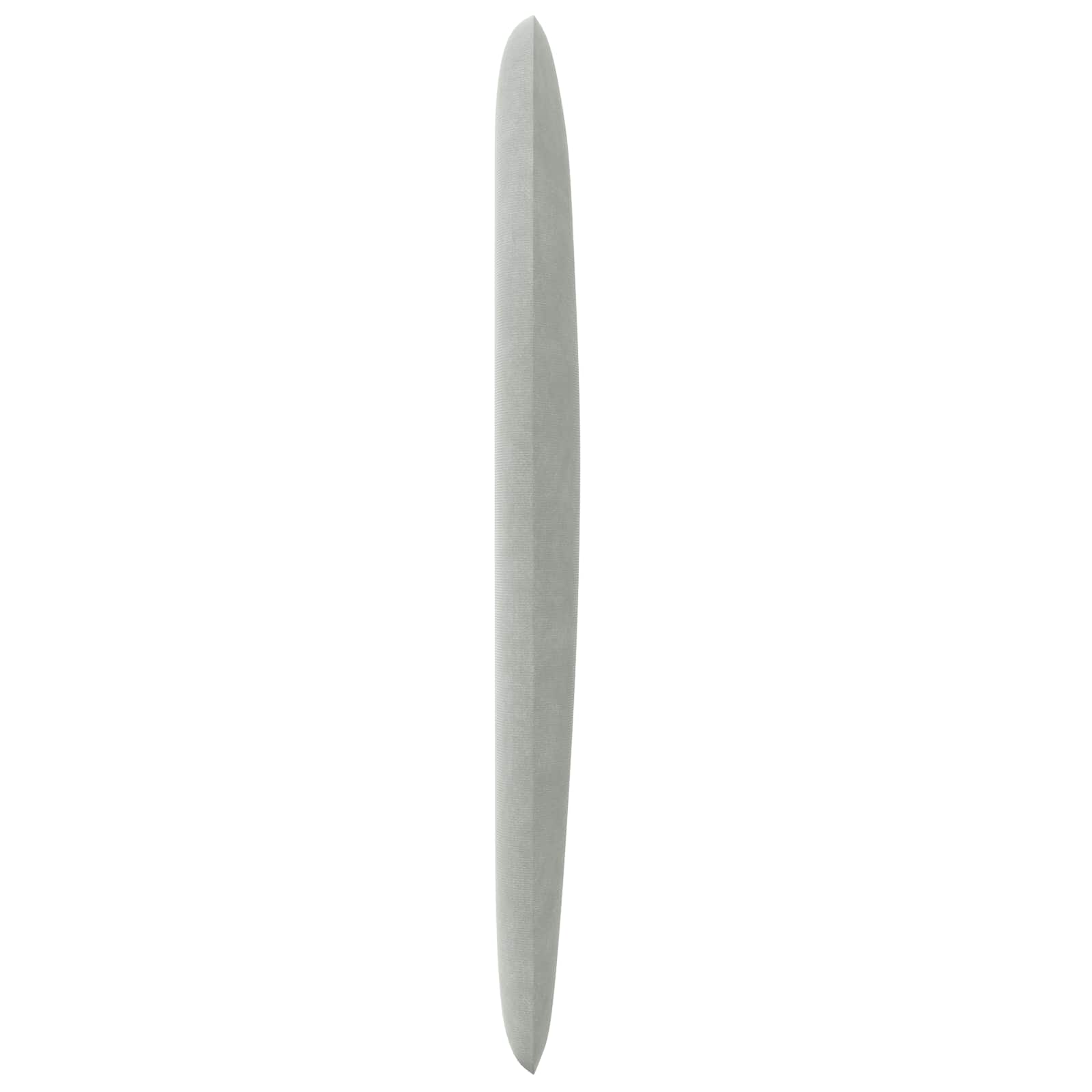 Kopfteil Ohr Hellgrau 80 x 23 x 6 cm Samt