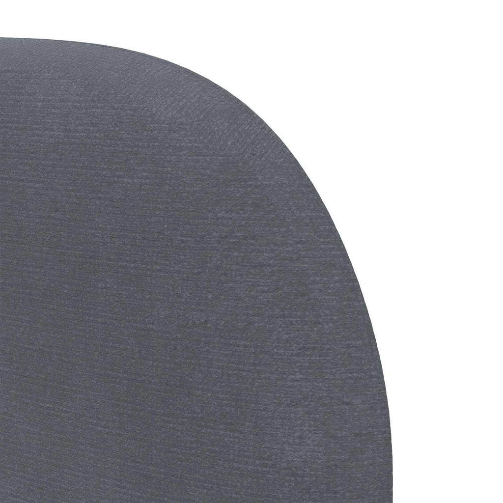 Kopfteil Ohr Dunkelgrau 80 x 23 x 6 cm Samt