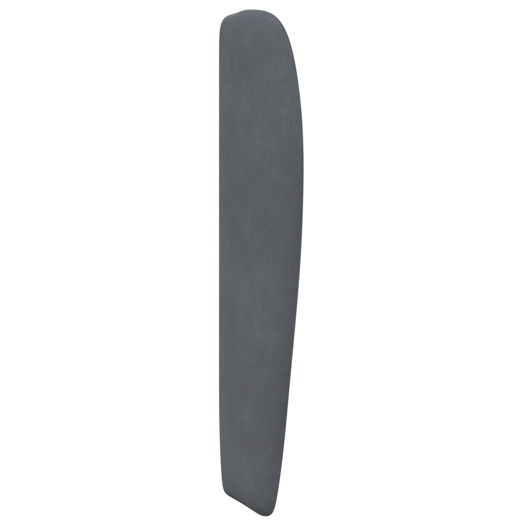 Kopfteil Ohr Dunkelgrau 80 x 23 x 6 cm Samt