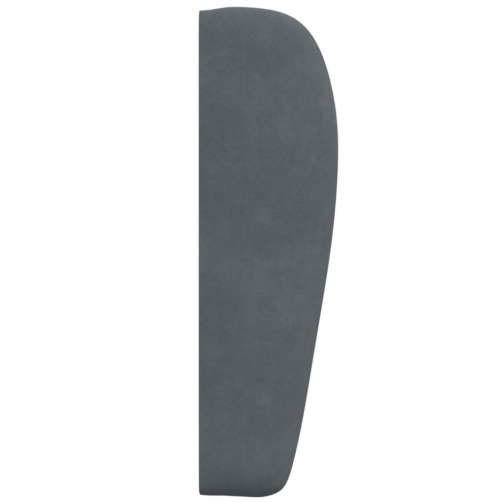 Kopfteil Ohr Dunkelgrau 80 x 23 x 6 cm Samt