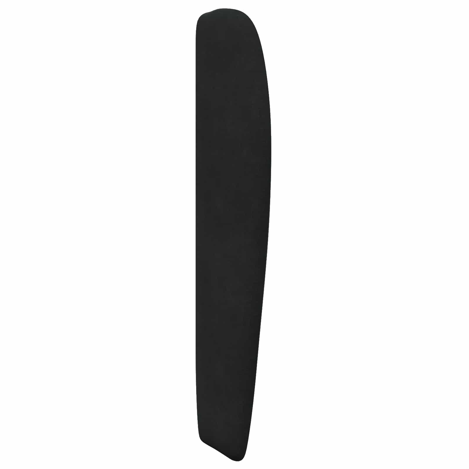 Kopfteil Ohr Schwarz 80 x 23 x 6 cm Samt
