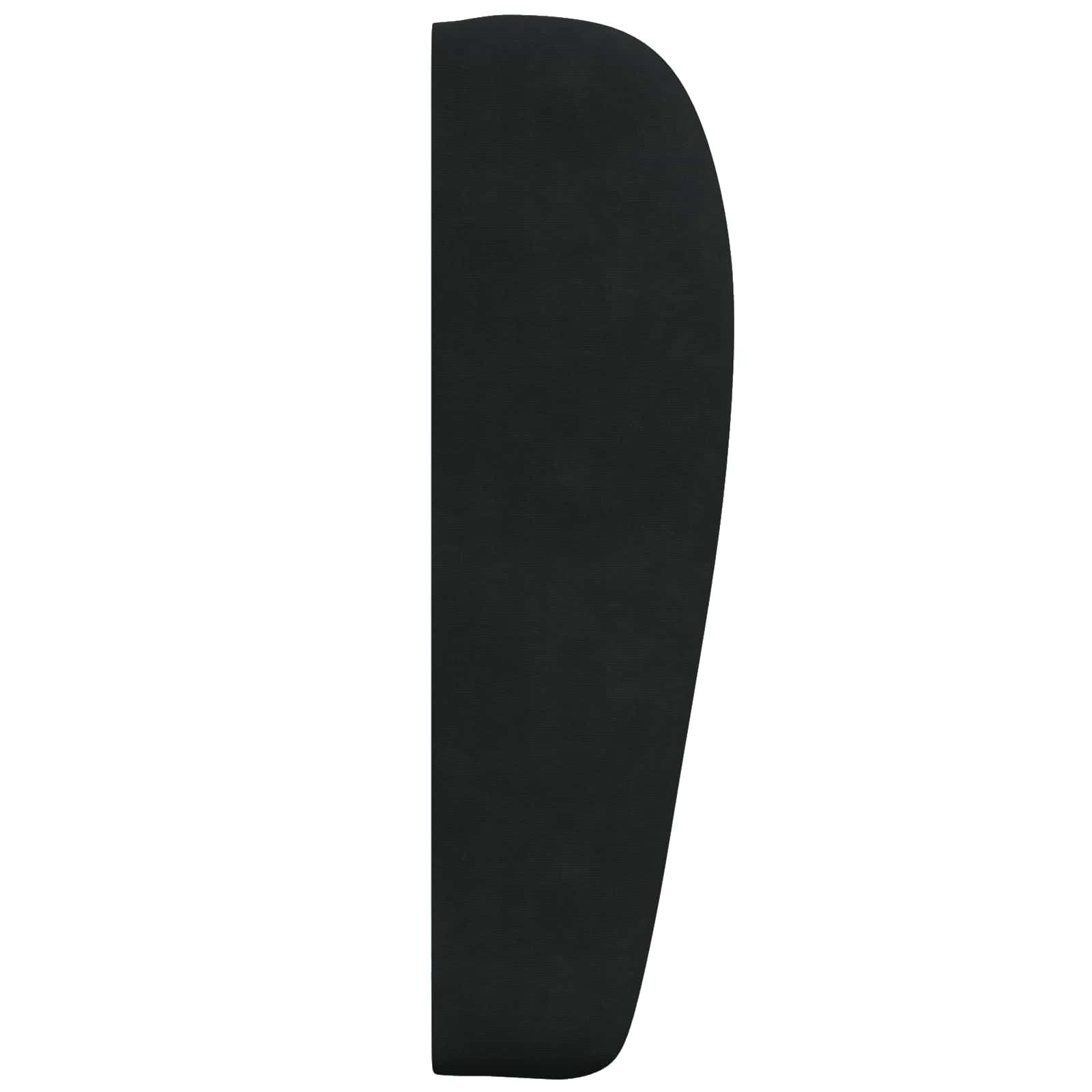 Kopfteil Ohr Schwarz 80 x 23 x 6 cm Samt