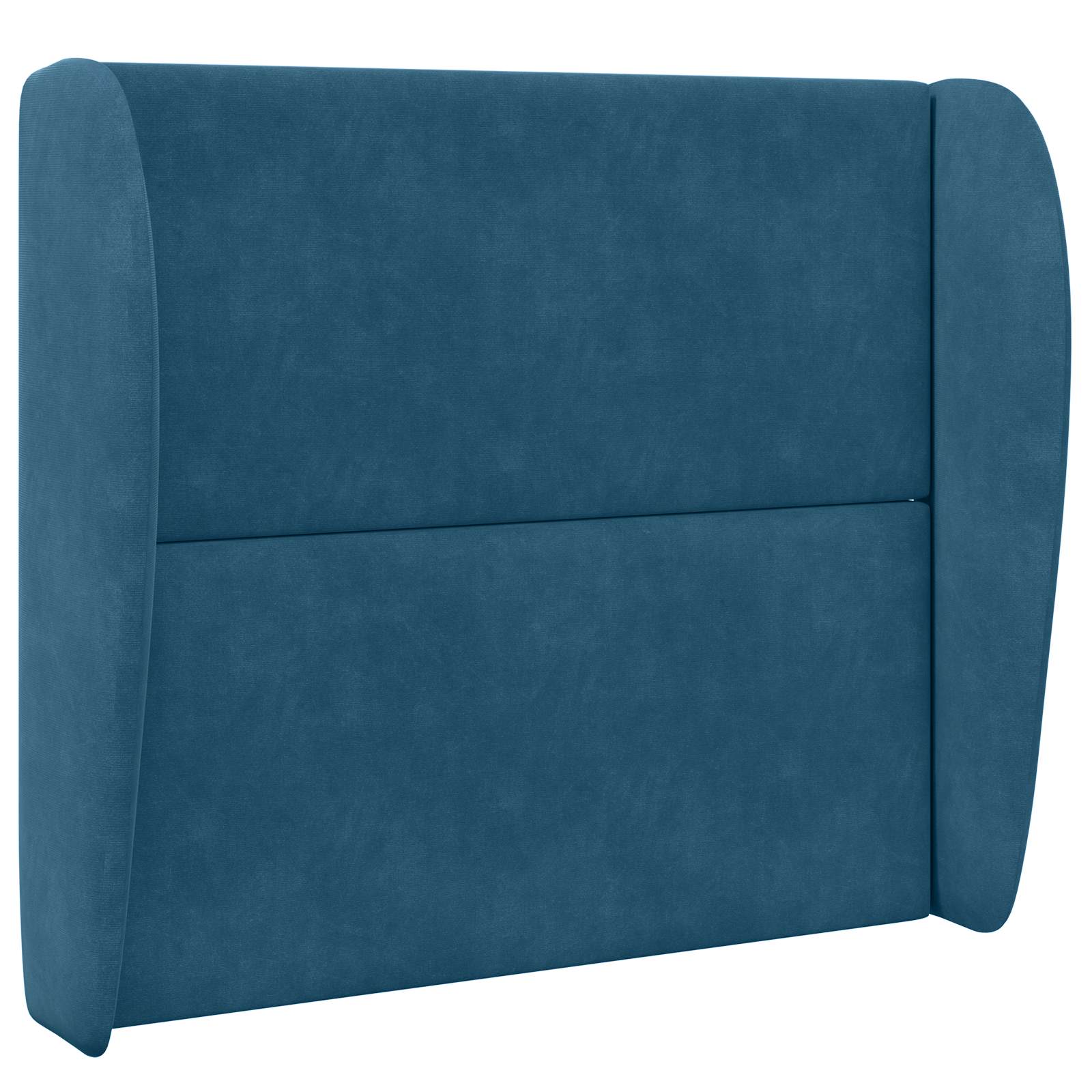 Kopfteil Ohr Blau 80 x 23 x 6 cm Samt