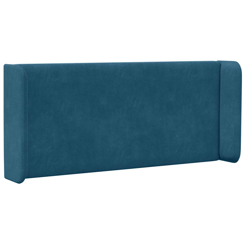 Kopfteil Ohr Blau 40,5 x 40,5 x 4 cm Samt