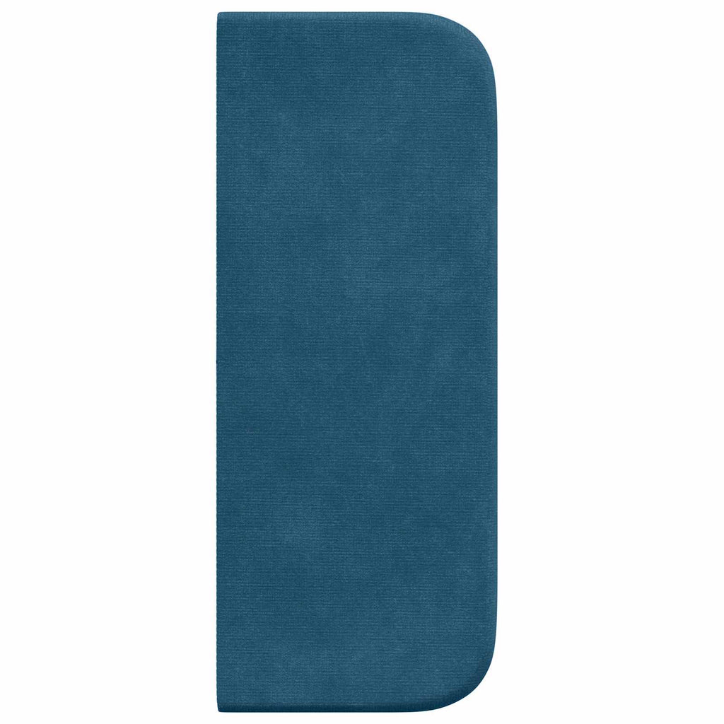 Kopfteil Ohr Blau 40,5 x 40,5 x 4 cm Samt