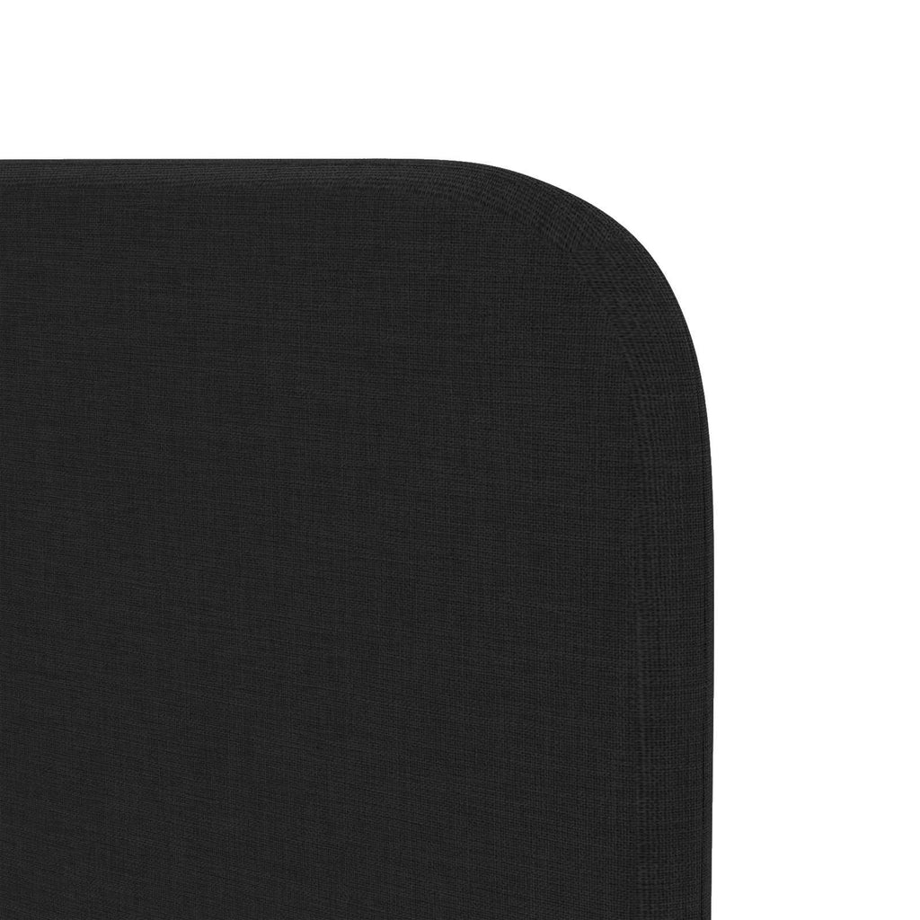 Kopfteil Ohr Schwarz 80 x 16 x 4 cm Stoff
