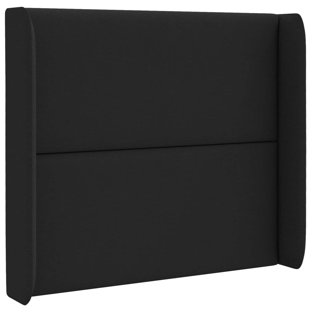 Kopfteil Ohr Schwarz 80 x 16 x 4 cm Stoff