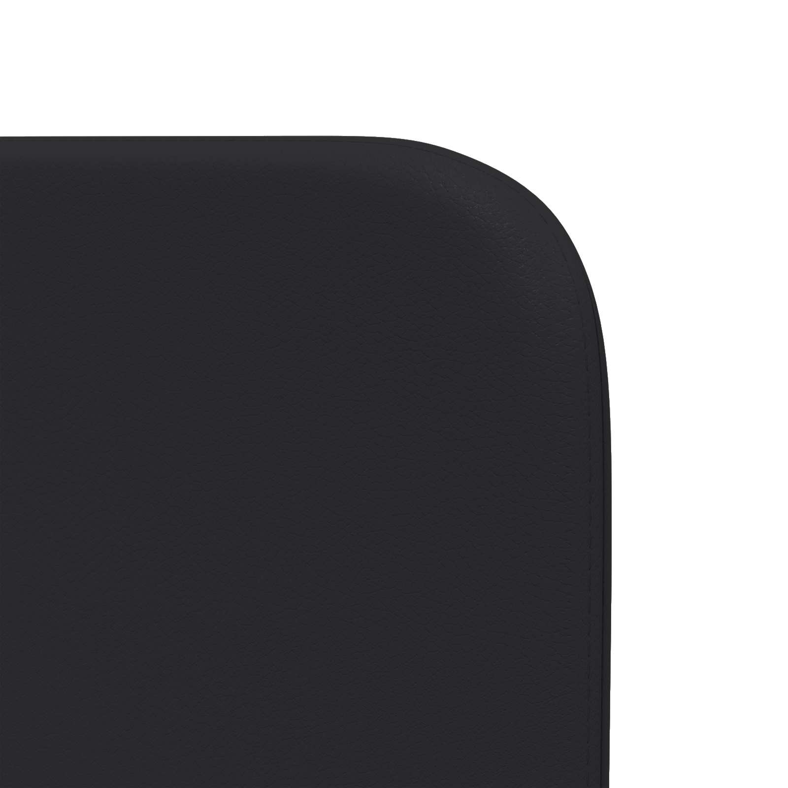 Kopfteil Ohr Schwarz 80 x 16 x 4 cm PVC