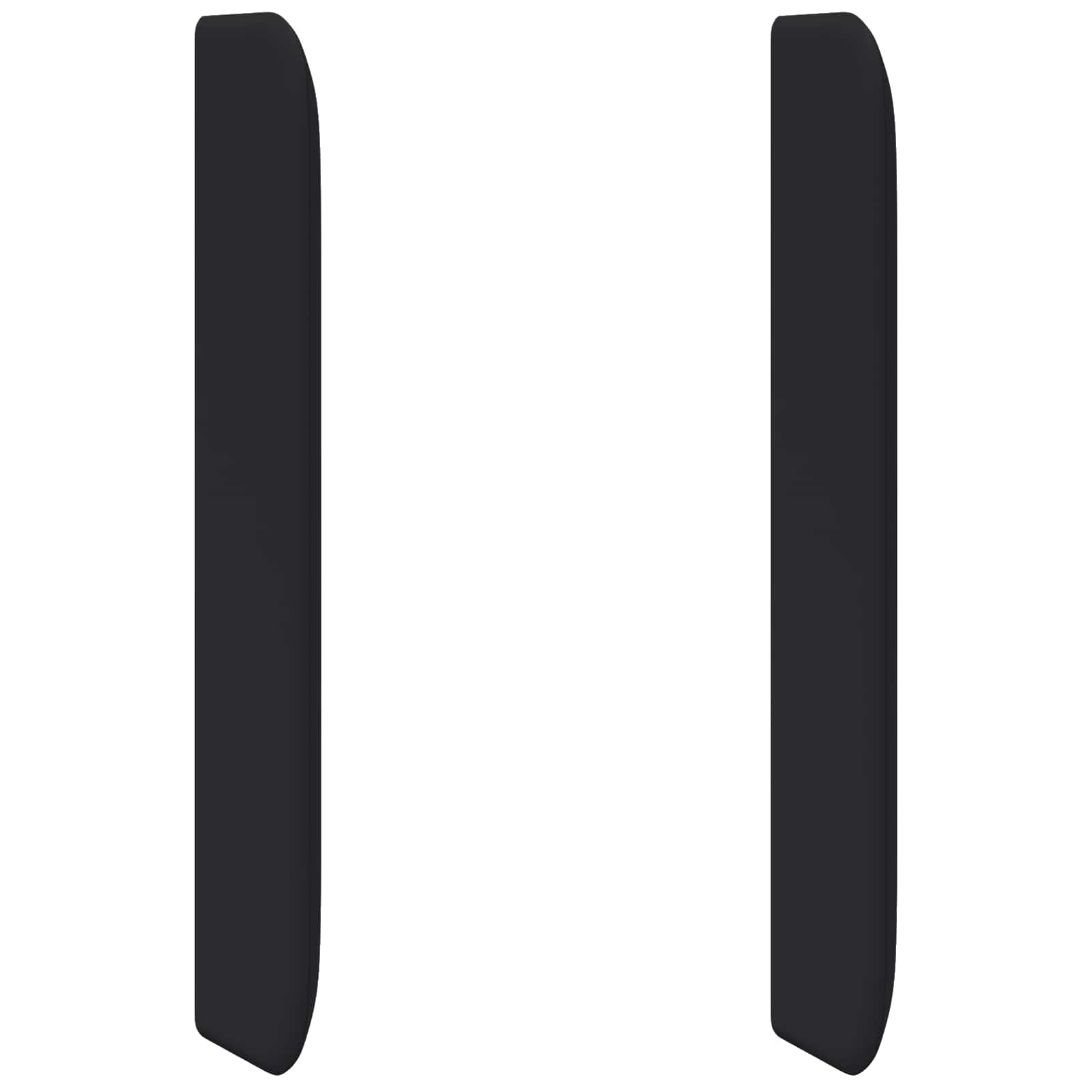 Kopfteil Ohr Schwarz 80 x 16 x 4 cm PVC