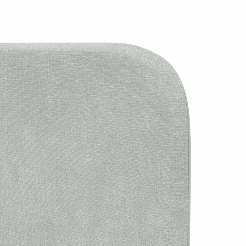 Kopfteil Ohr Hellgrau 80 x 16 x 4 cm Samt