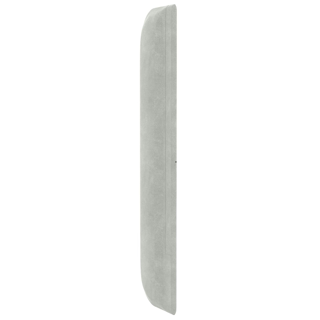 Kopfteil Ohr Hellgrau 80 x 16 x 4 cm Samt