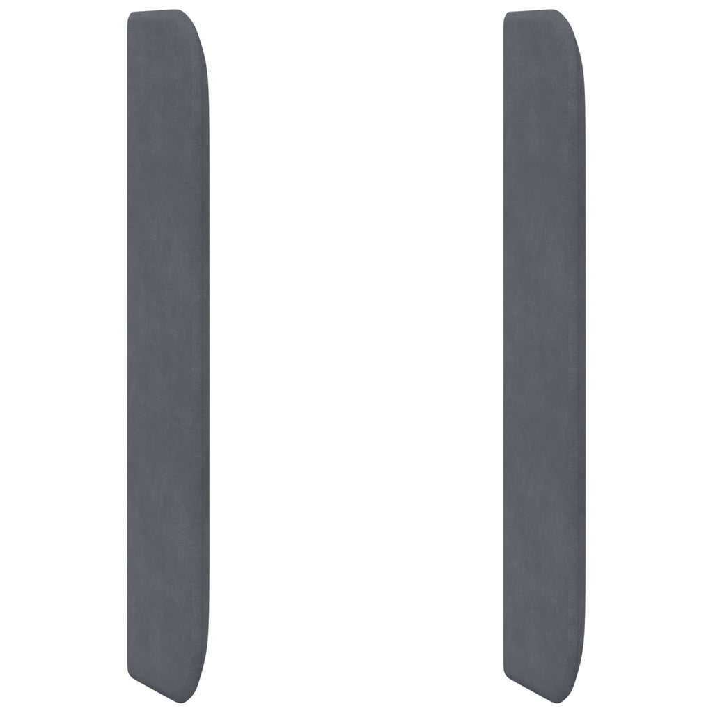 Kopfteil Ohr Grau 80 x 16 x 4 cm Samt
