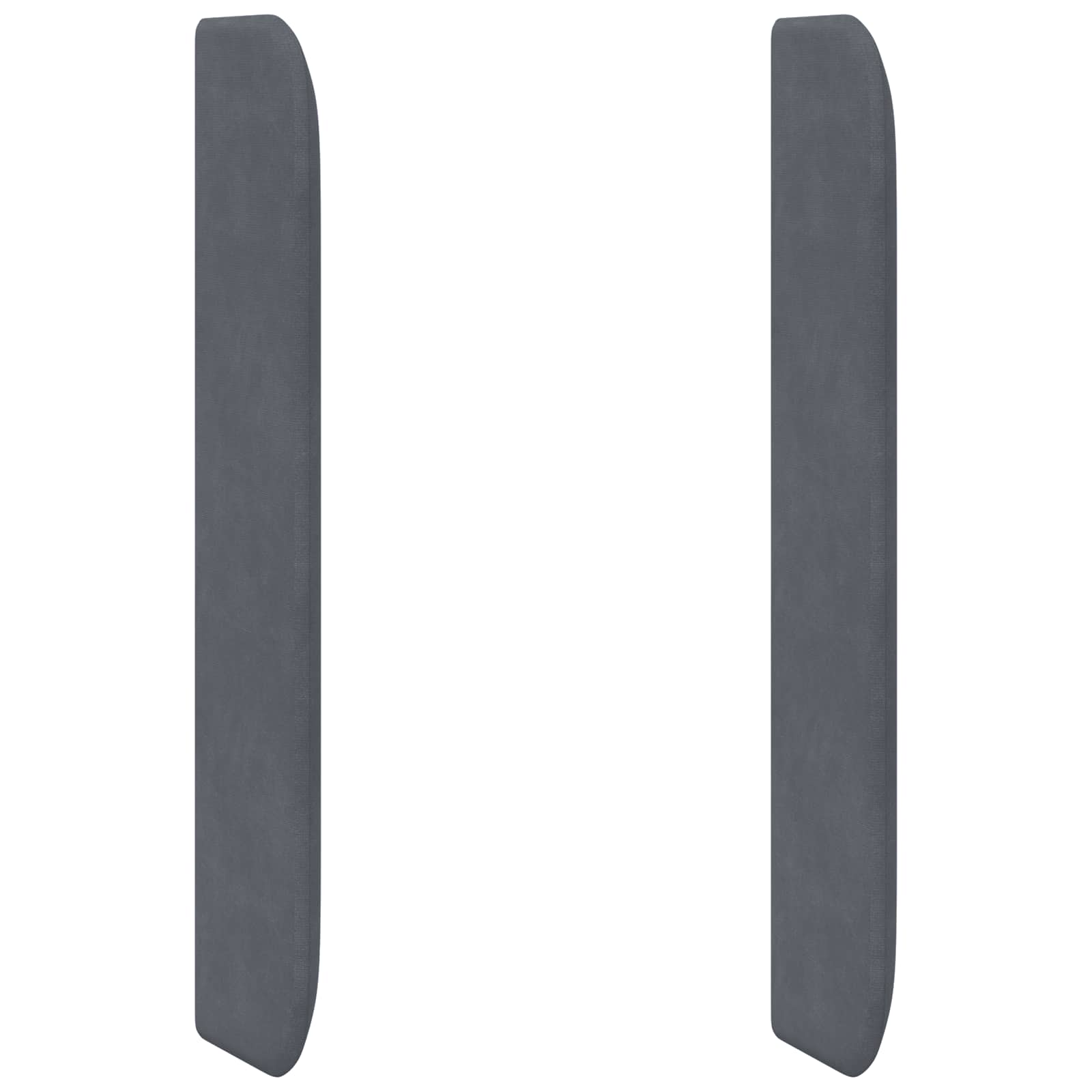 Kopfteil Ohr Grau 80 x 16 x 4 cm Samt