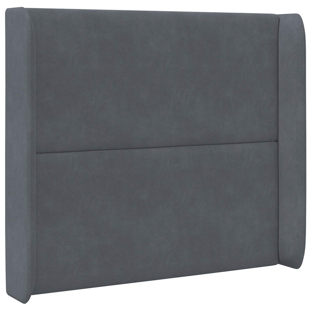 Kopfteil Ohr Grau 80 x 16 x 4 cm Samt