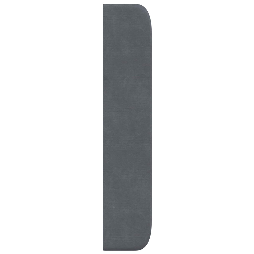 Kopfteil Ohr Grau 80 x 16 x 4 cm Samt