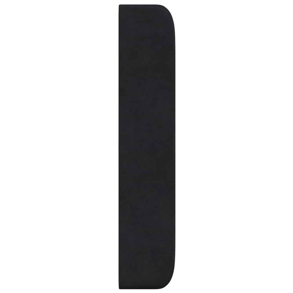 Kopfteil Ohr Schwarz 80 x 16 x 4 cm Samt
