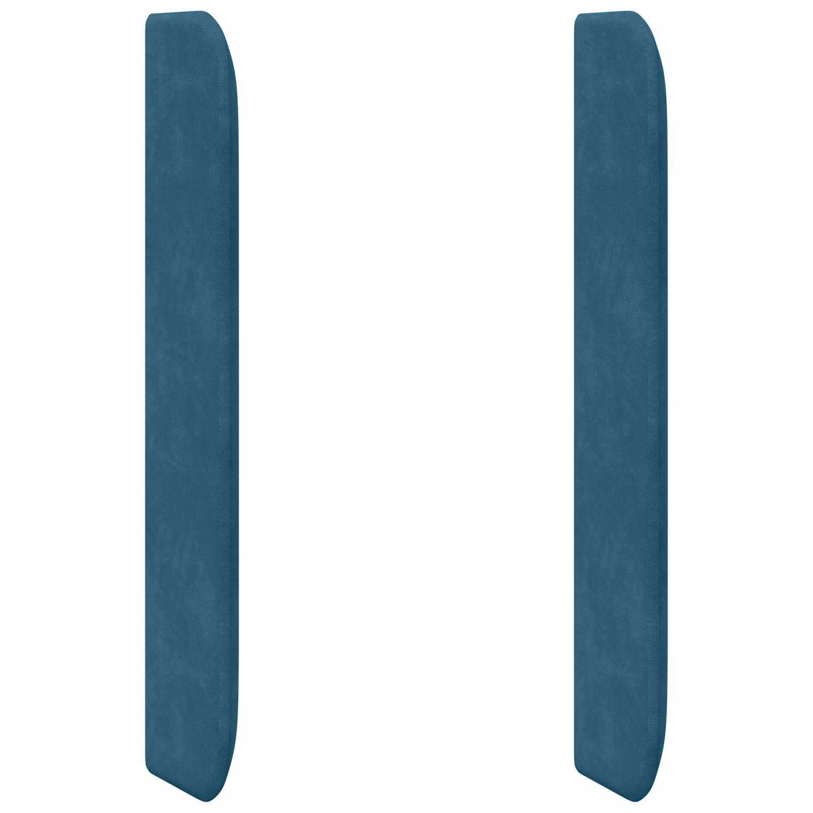 Kopfteil Ohr Blau 80 x 16 x 4 cm Samt