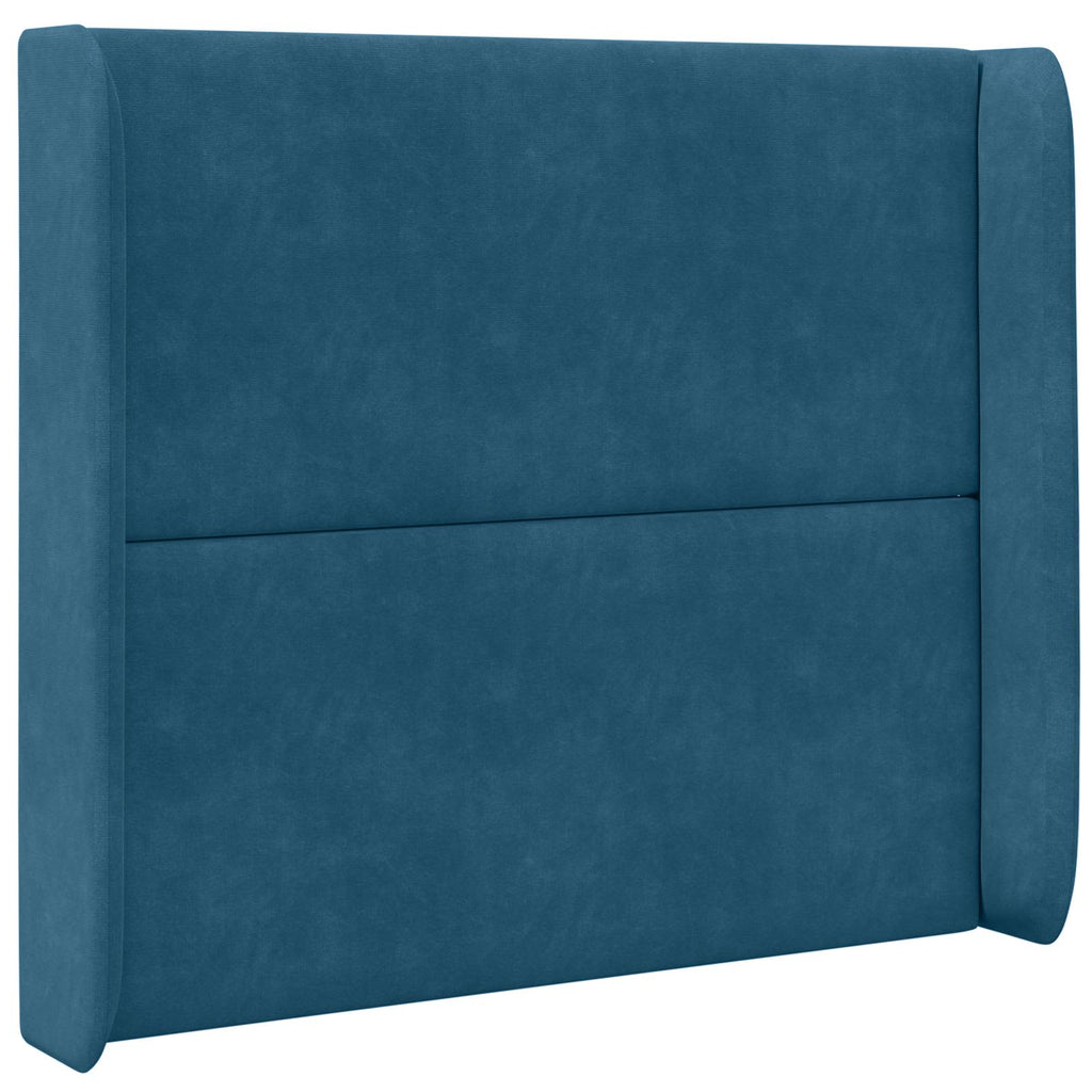 Kopfteil Ohr Blau 80 x 16 x 4 cm Samt