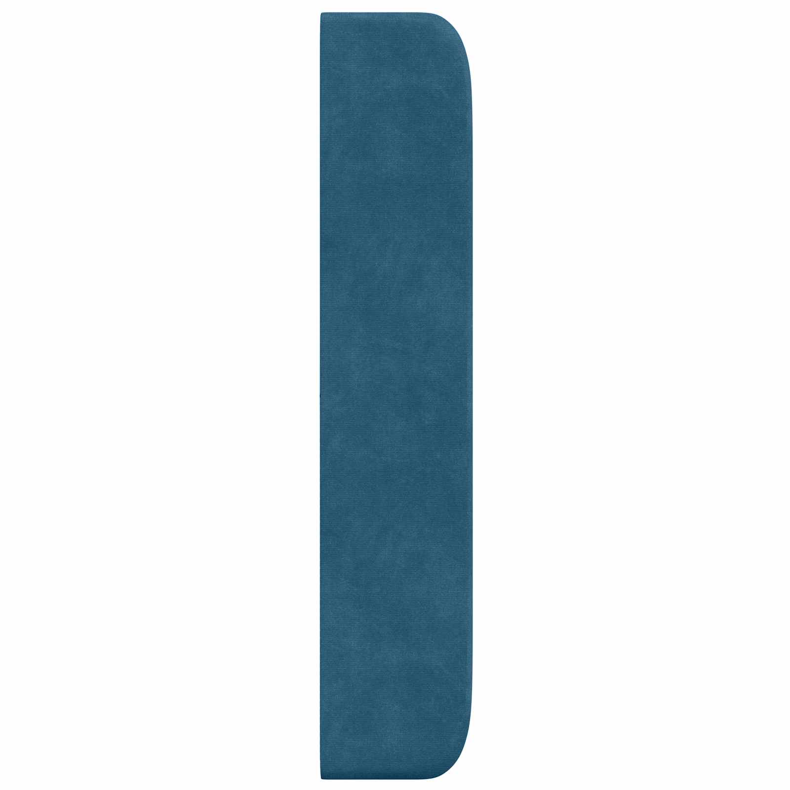 Kopfteil Ohr Blau 80 x 16 x 4 cm Samt
