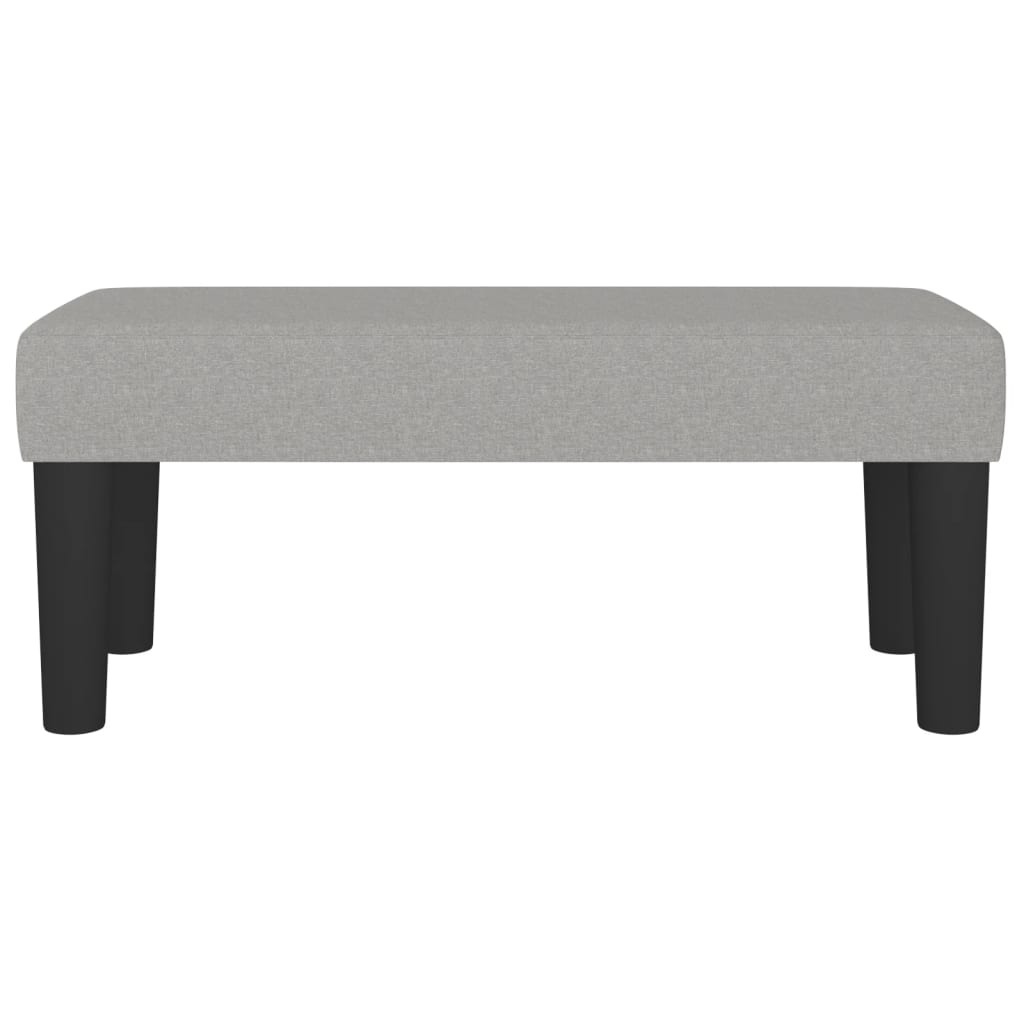 Sitzbank Hellgrau 70x30x30 cm Stoff