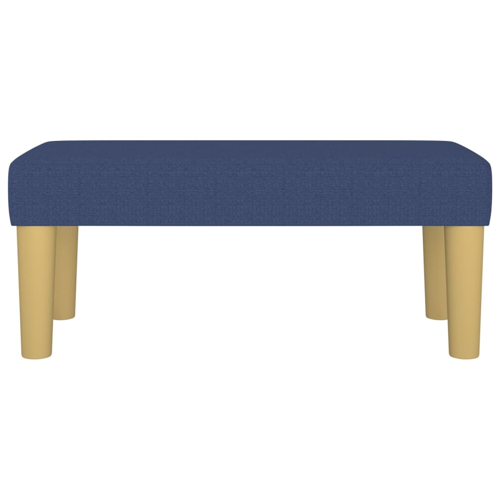 Sitzbank Blau 70x30x30 cm Stoff