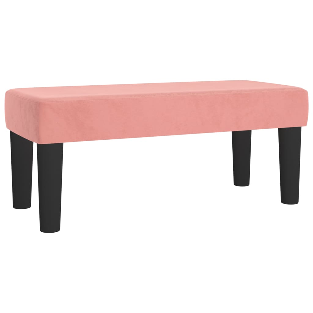 Sitzbank Rosa 70x30x30 cm Samt