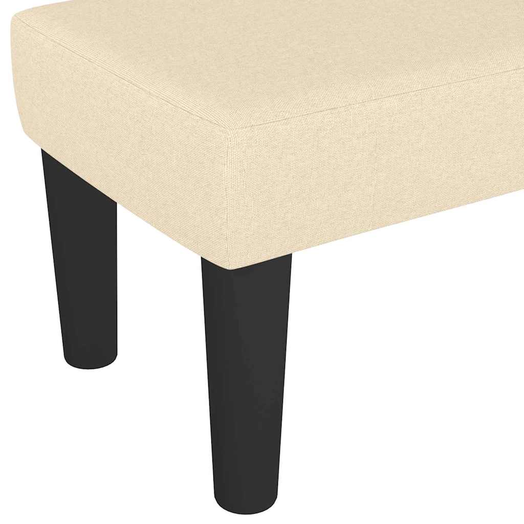 Bank Creme 100 x 30 x 30 cm Stoff